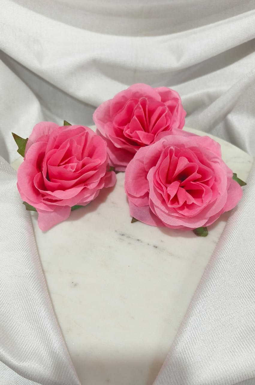 Artificial Pink Rose Flower 4172-C (pack of 3)