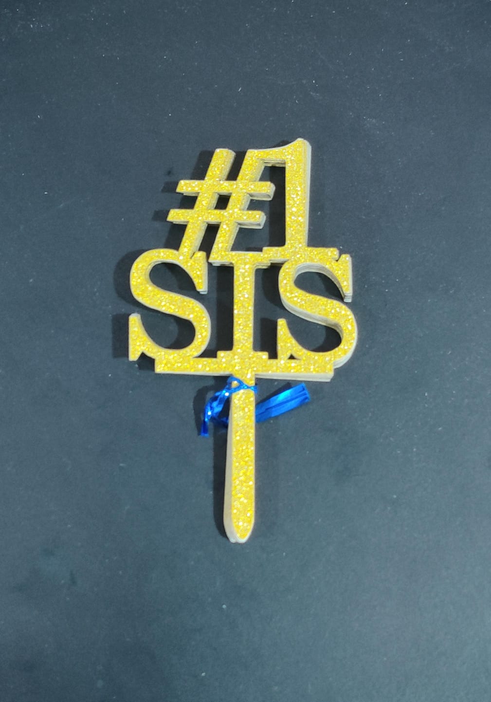 Sis Glitter Acrylic Topper Pack of 10