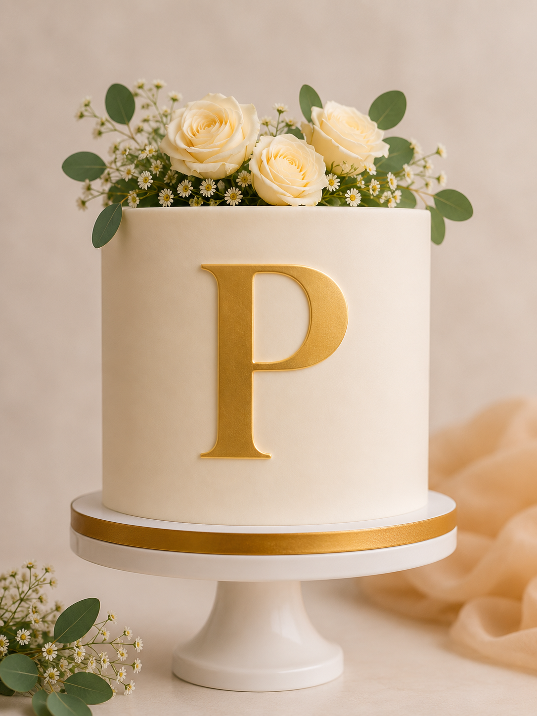 P Alphabet 2 inch Acrylic Topper