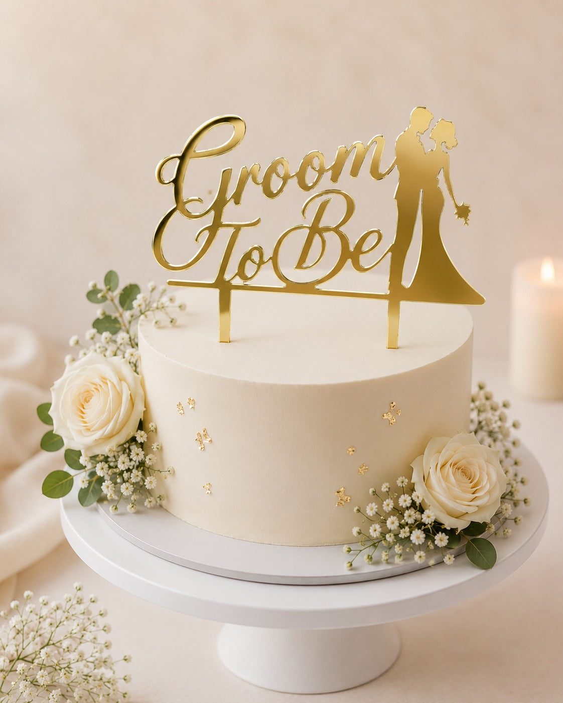 Groom To Be 3 Inch Acrylic Topper Pack Of 10