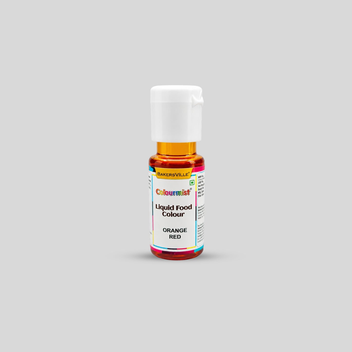 Bakersville Colourmist Orange Red liquid food colour 20ml