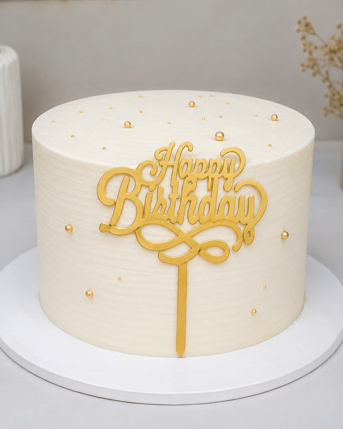 Happy Birthday 4 INCH Acrylic Topper