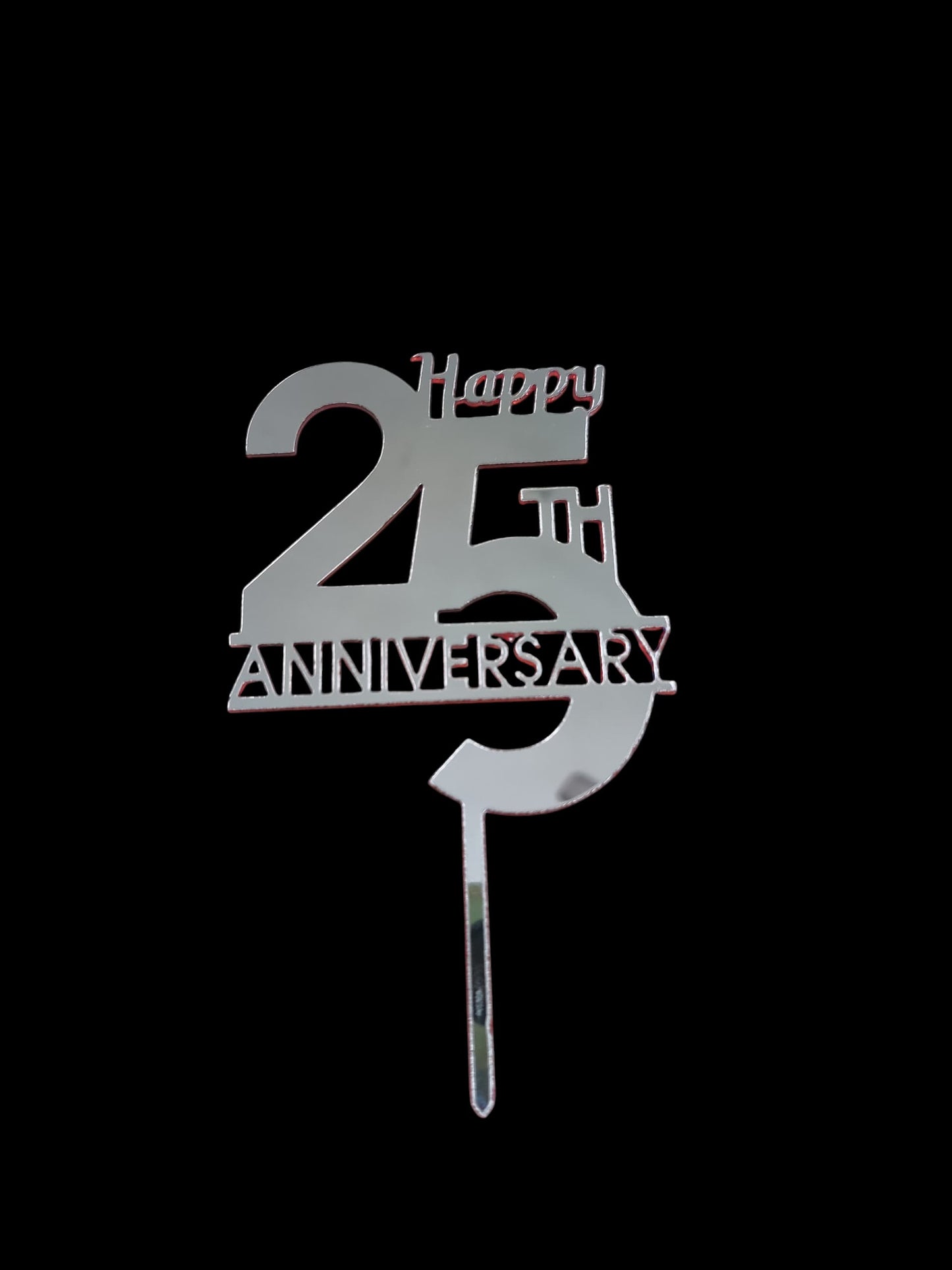25th anniversary Acrylic Topper