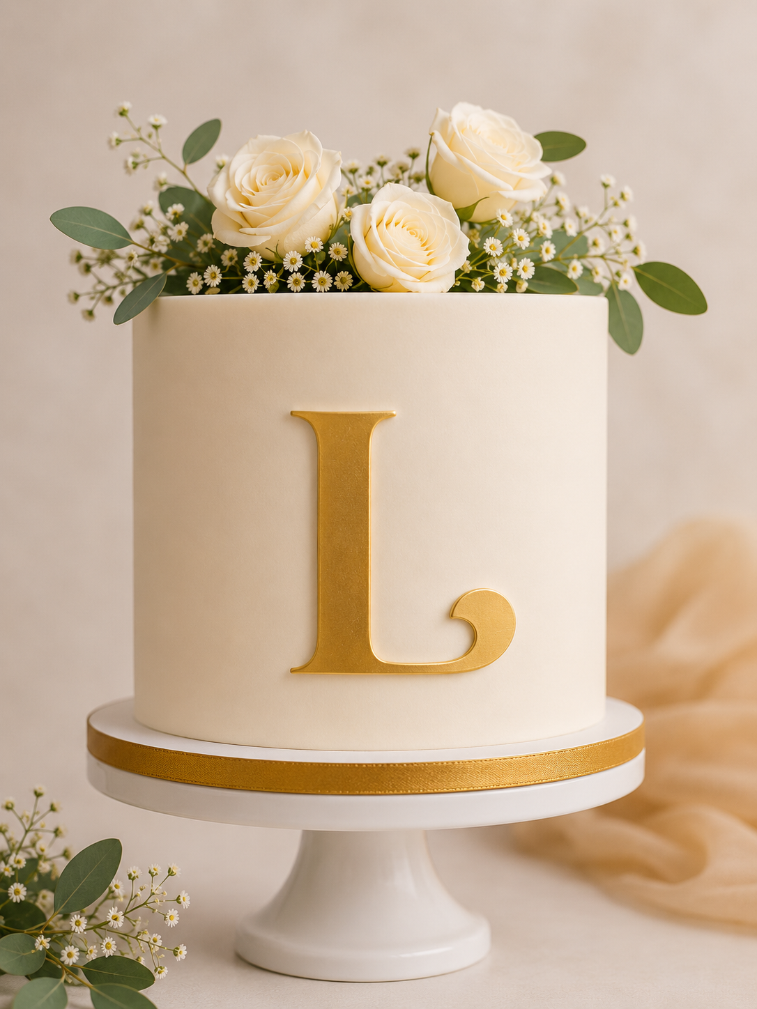 L Alphabet 2 inch Acrylic Topper