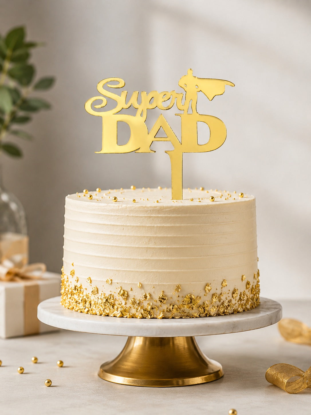 Super Dad 3 Inch Acrylic Topper Pack Of 10