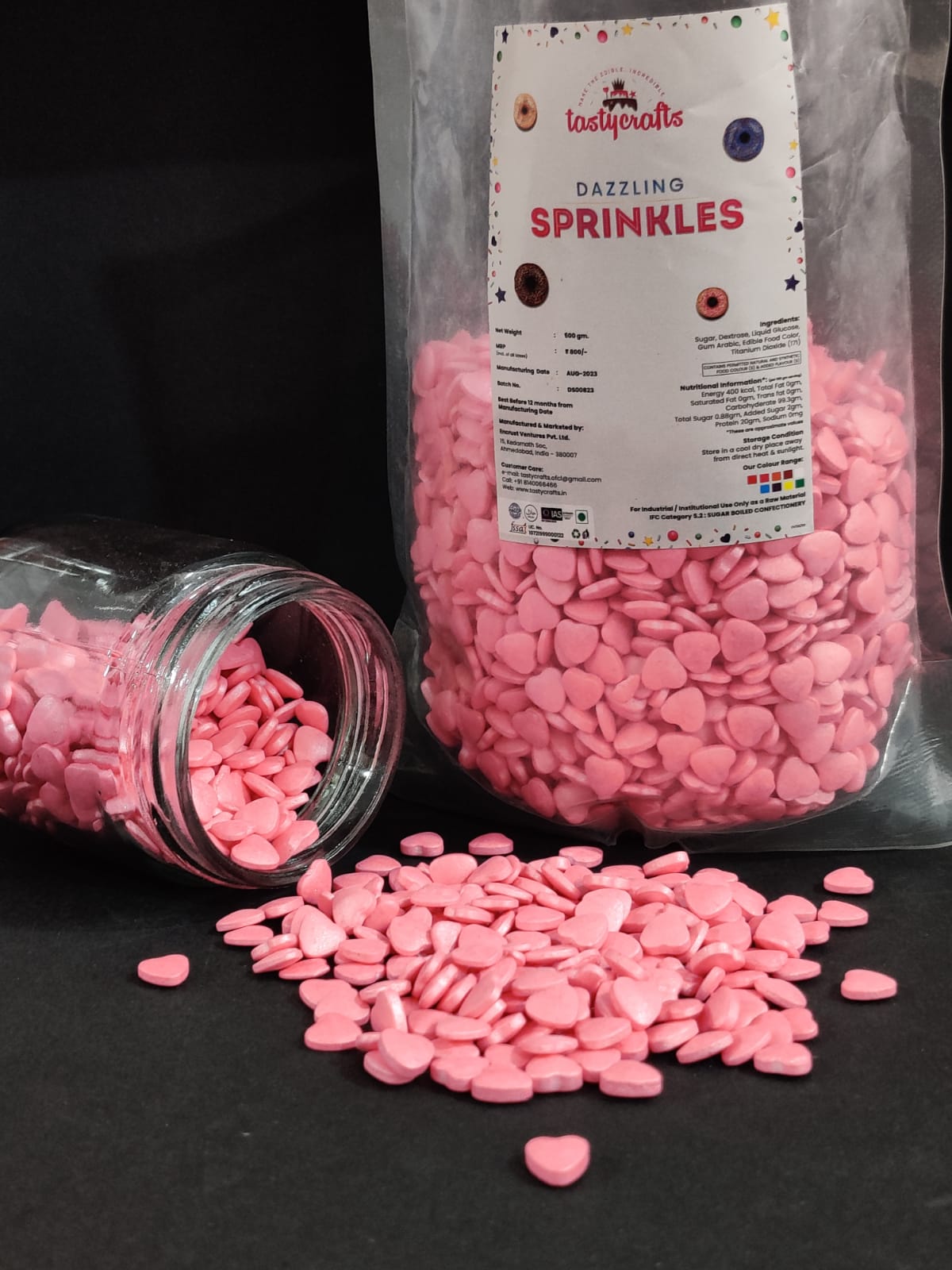 Tastycraft Pink Heart Sprinkler