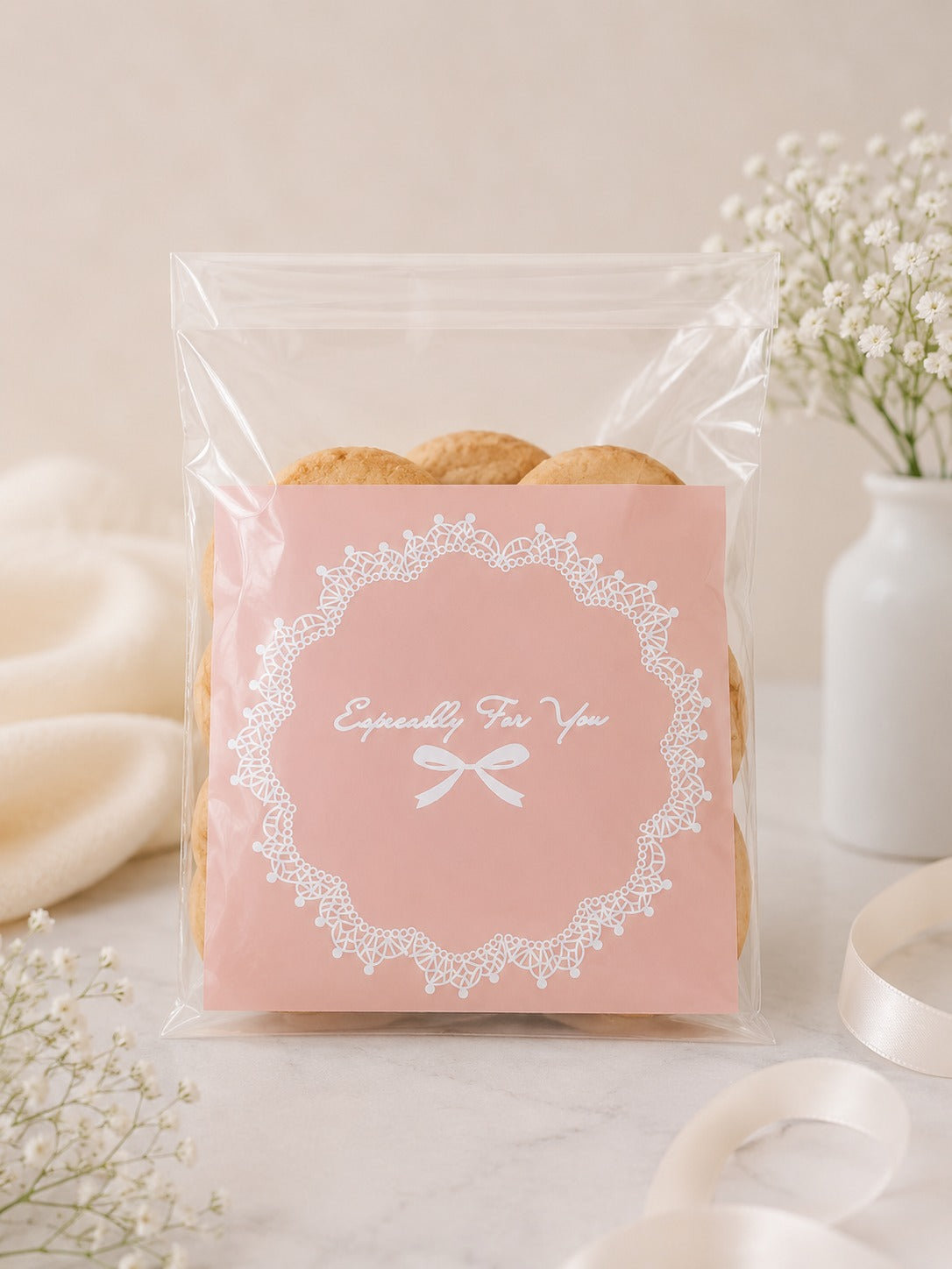 Cookie pouch pack of 10 size 4x4