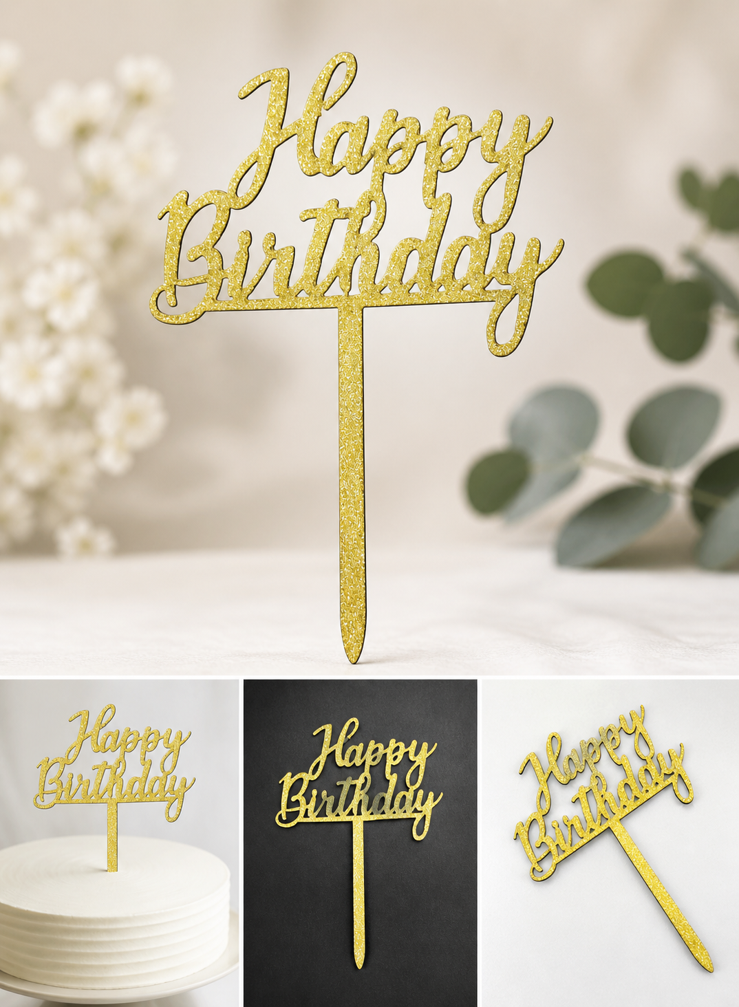 Happy Birthday topper