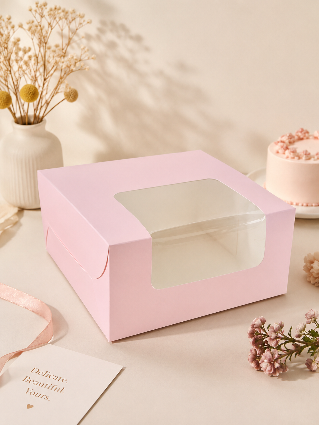 2 pound window cake box 10x10x5