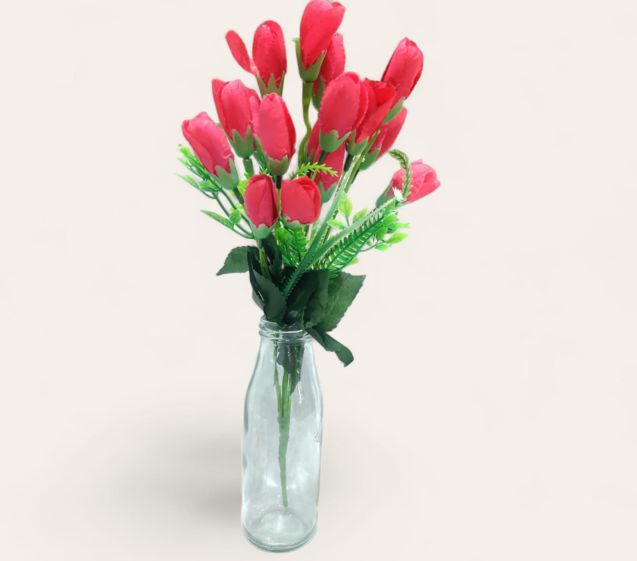 Tulip Dark Pink Artificial Flower Bouquet NS4004-R
