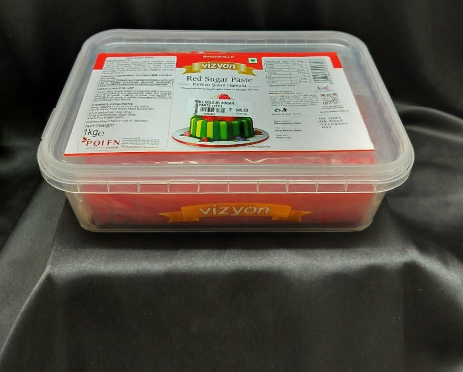 Vizyon Red Sugar Paste 1kg
