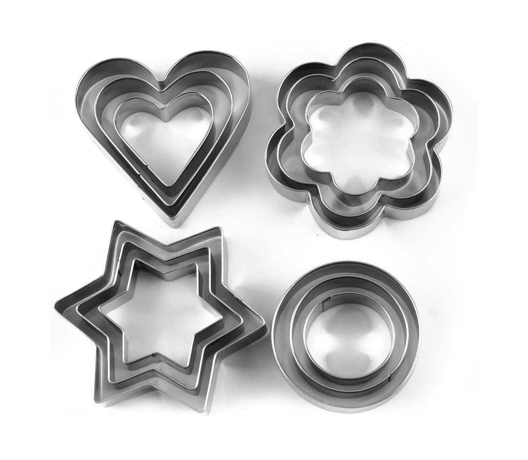 12 pc stainless steel cookie cutter