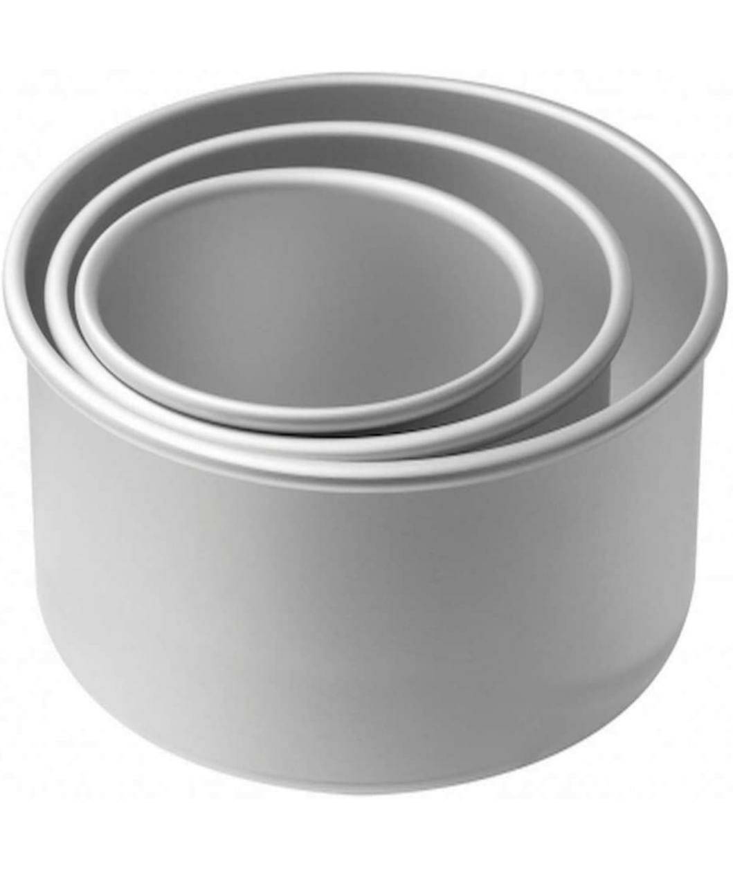 heighted cake tin set 4x4 Inch, 5X4 Inch and 6X4 Inch