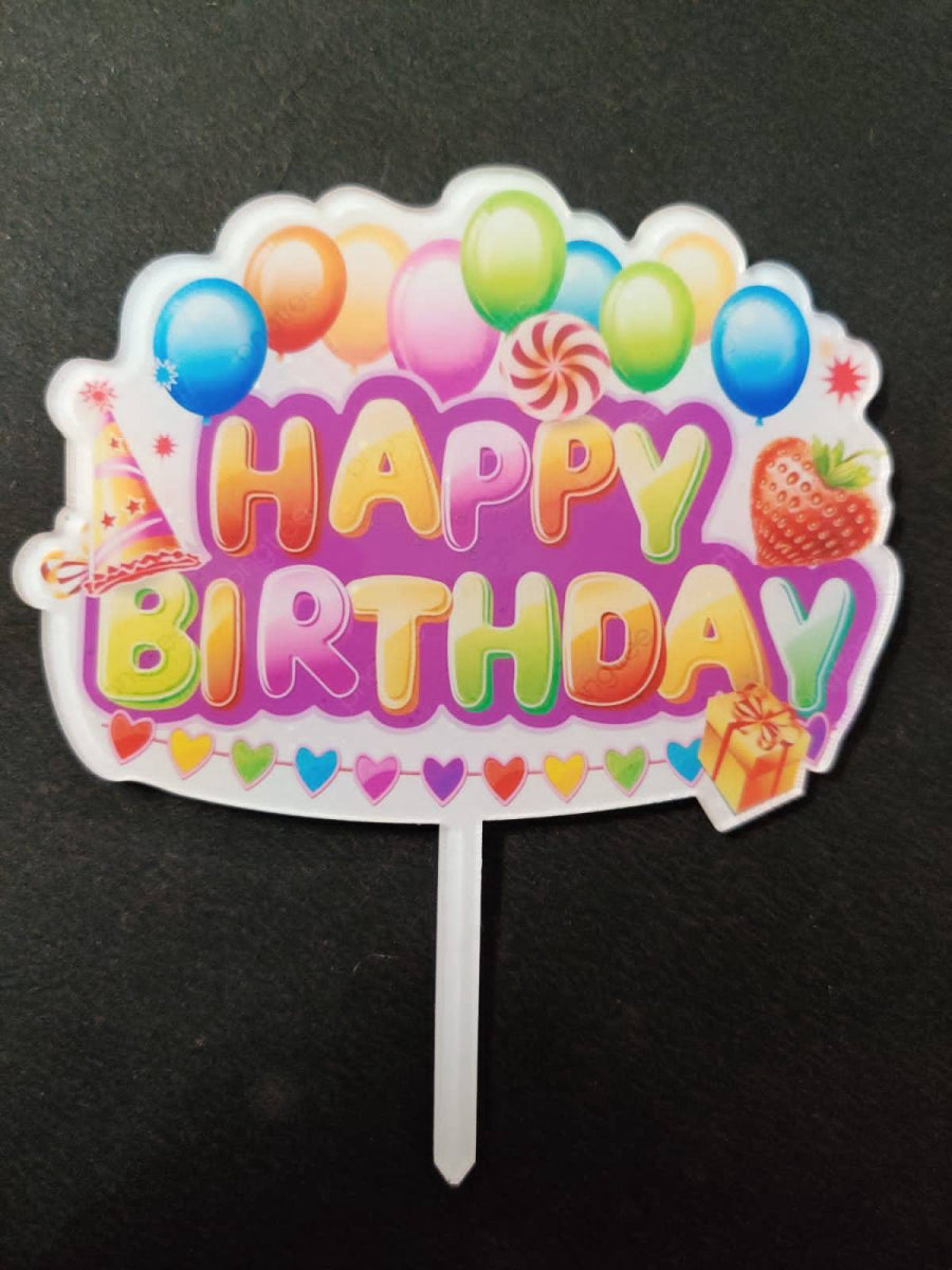 Premium Happy Birthday Topper