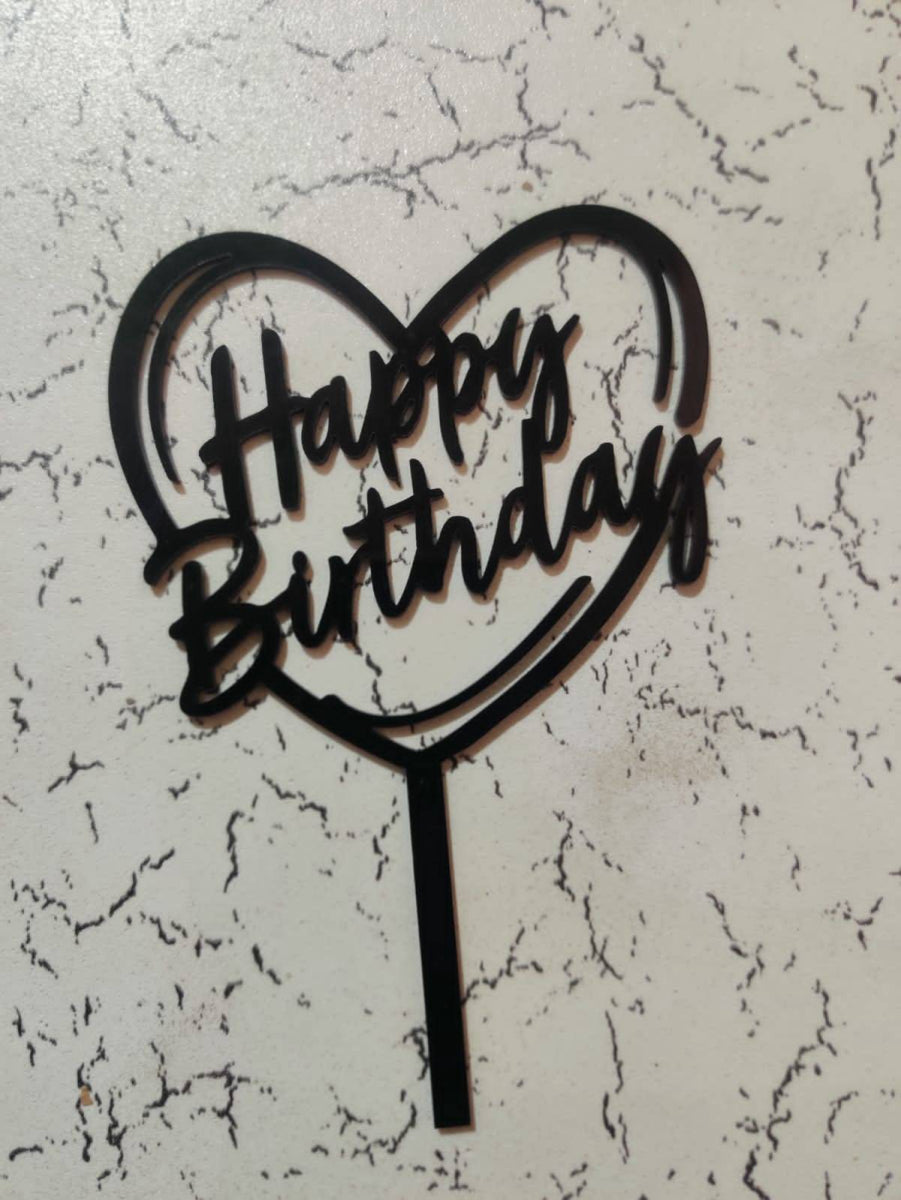 Happy Birthday Acrylic Topper RT00216