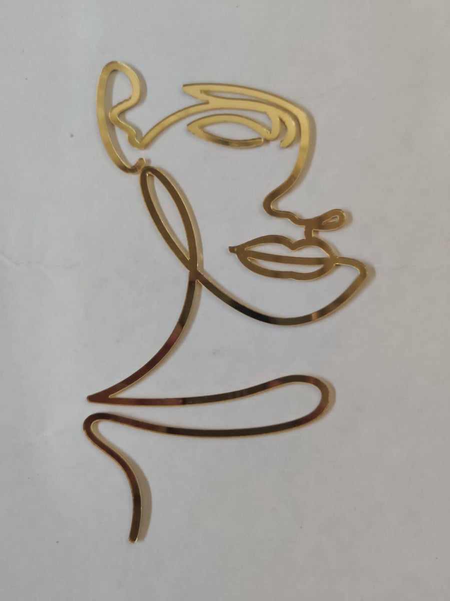 Girl Face Acrylic Topper RT00154