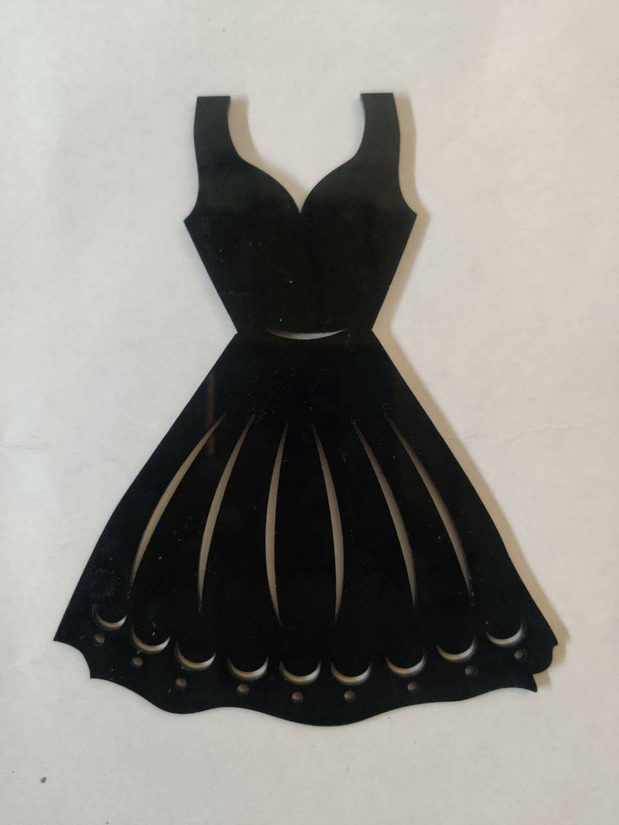 Girl Dress Acrylic Topper RT00184