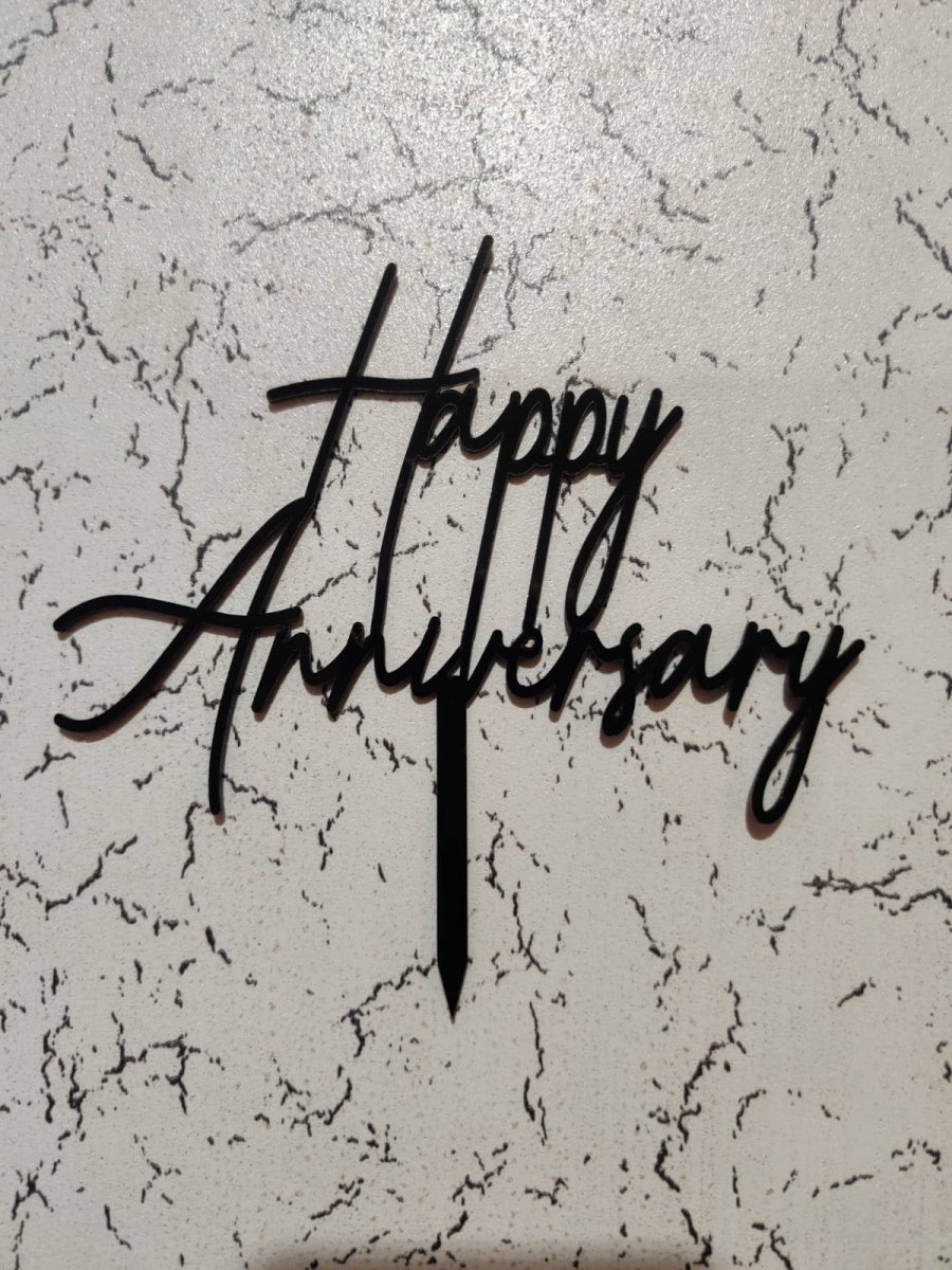 Happy Anniversary Acrylic cake Topper RT00231