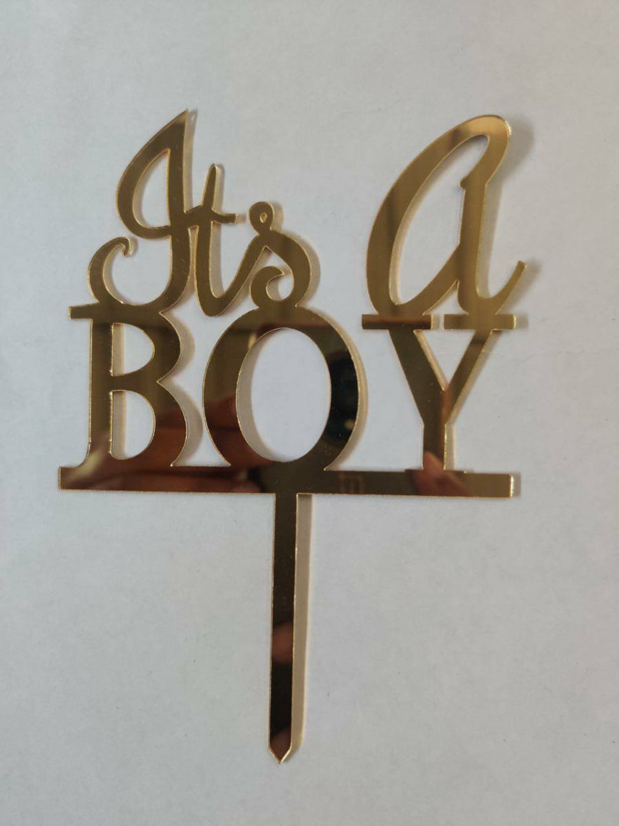 Its a Boy Acrylic Cake Topper RT00139