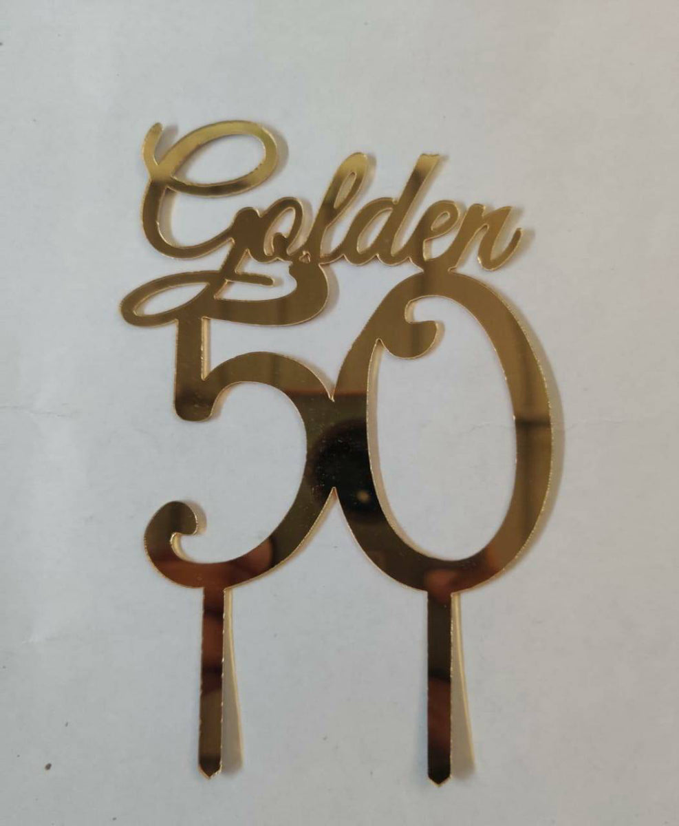 Golden 50 Acrylic Topper