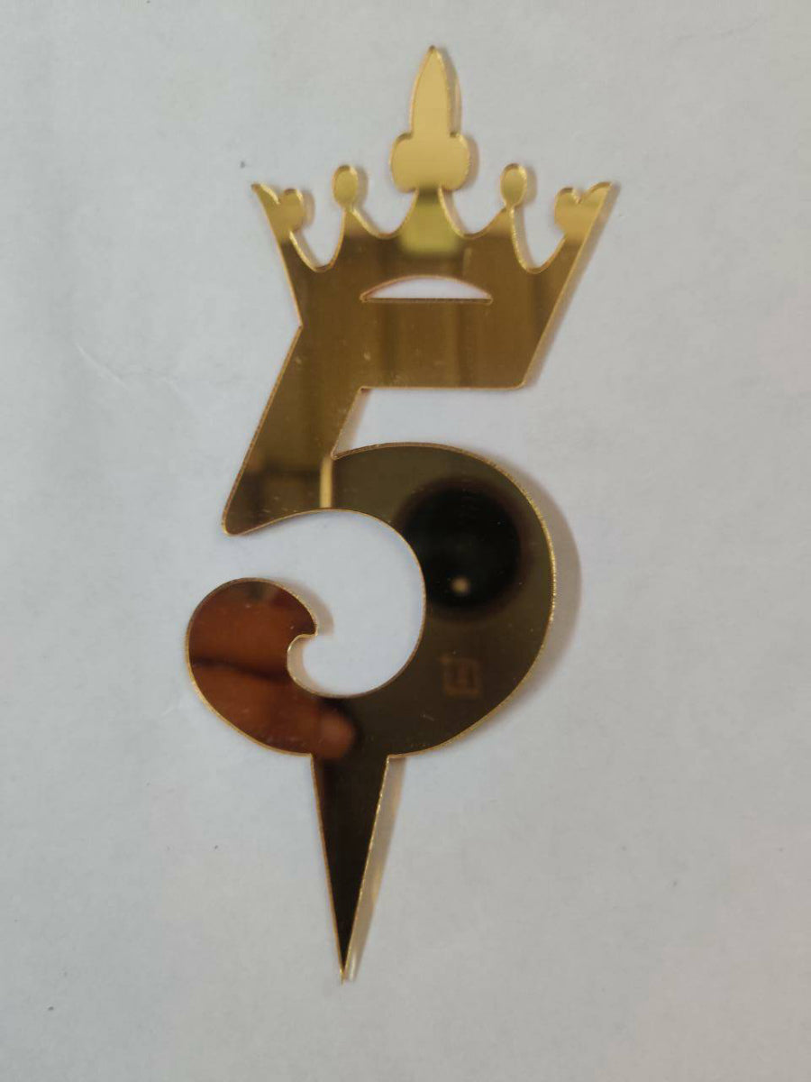 5 Number Acrylic Topper