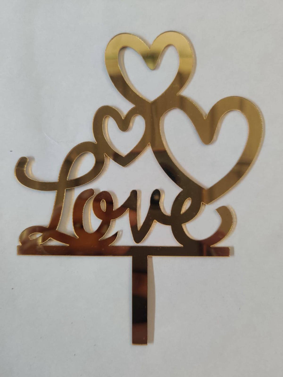 Love Acrylic Cake Topper RT00169