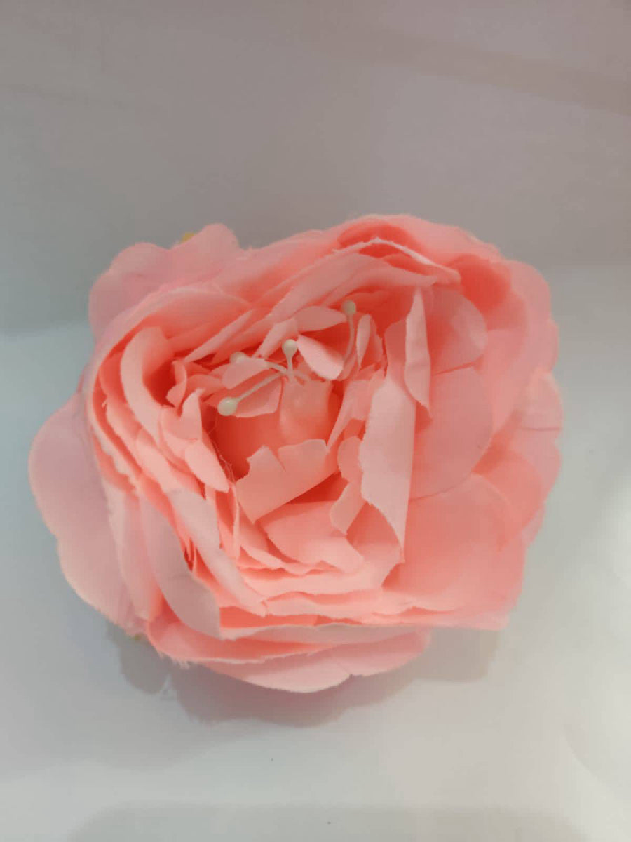 Big size Peach Peony Artificial Flower Size 3 inch