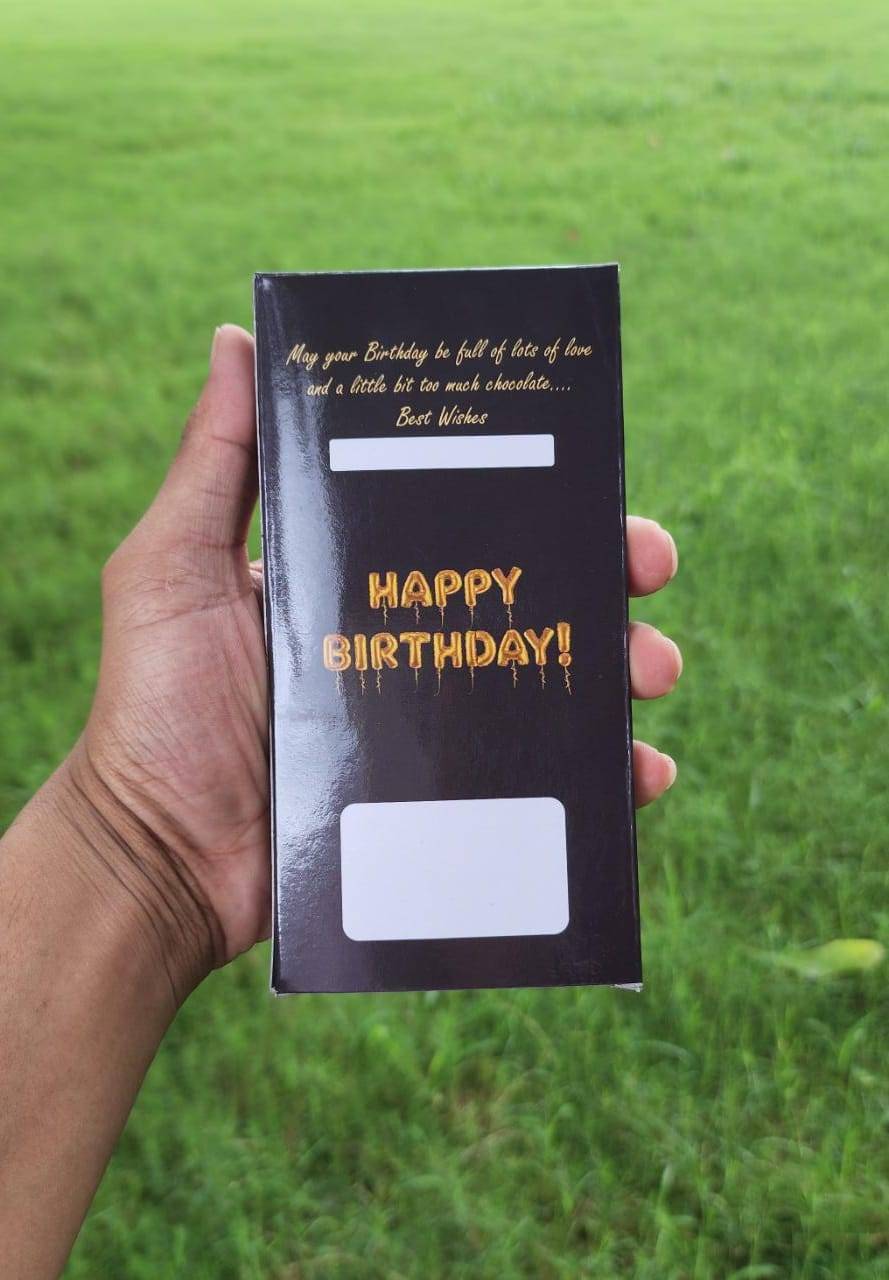 Happy Birthday Bar box
Liminated box with Premium Quality
Size 6.25×3.20×0.5