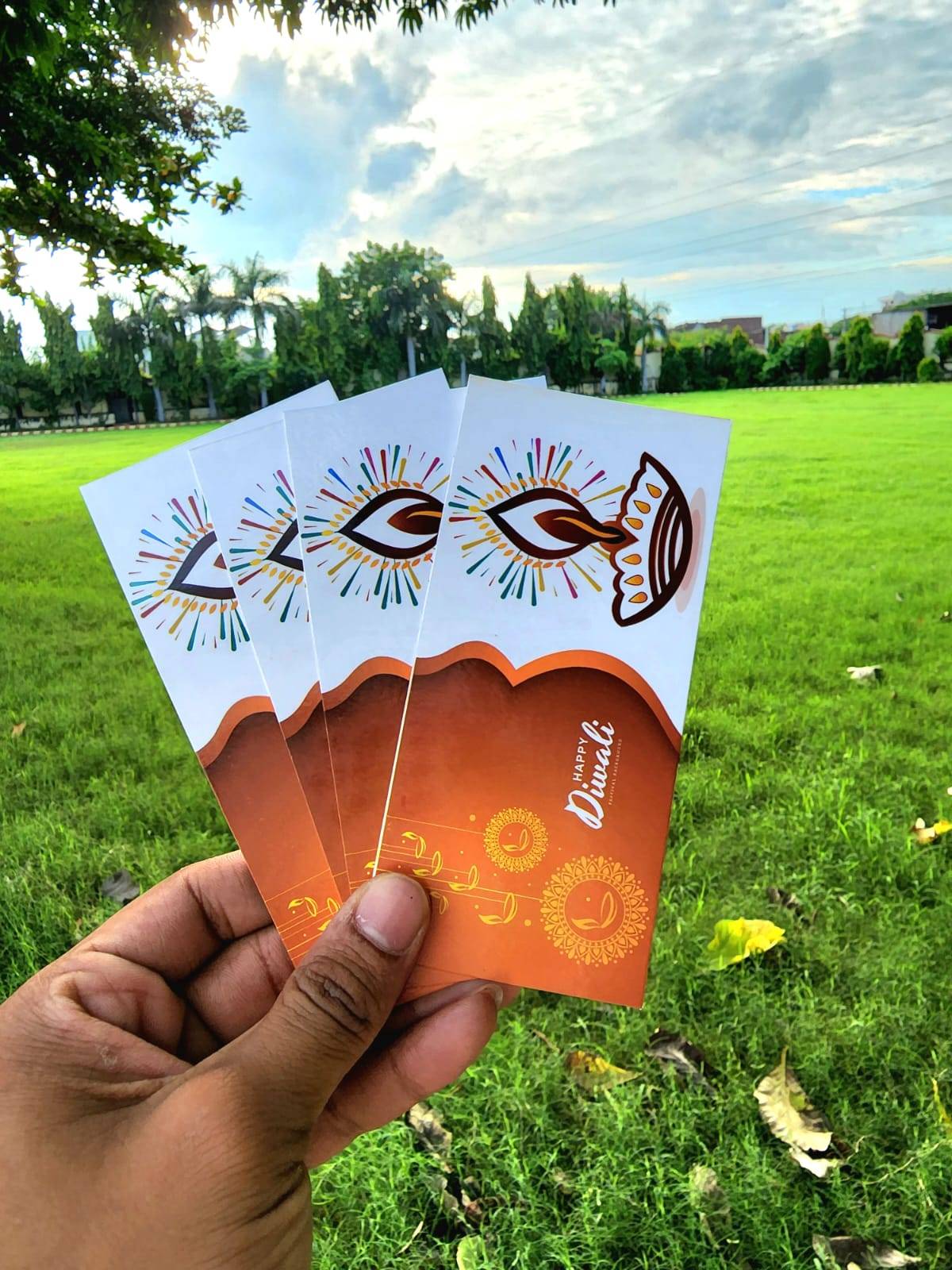 Diwali Card
Size 13.5×16.5 cm