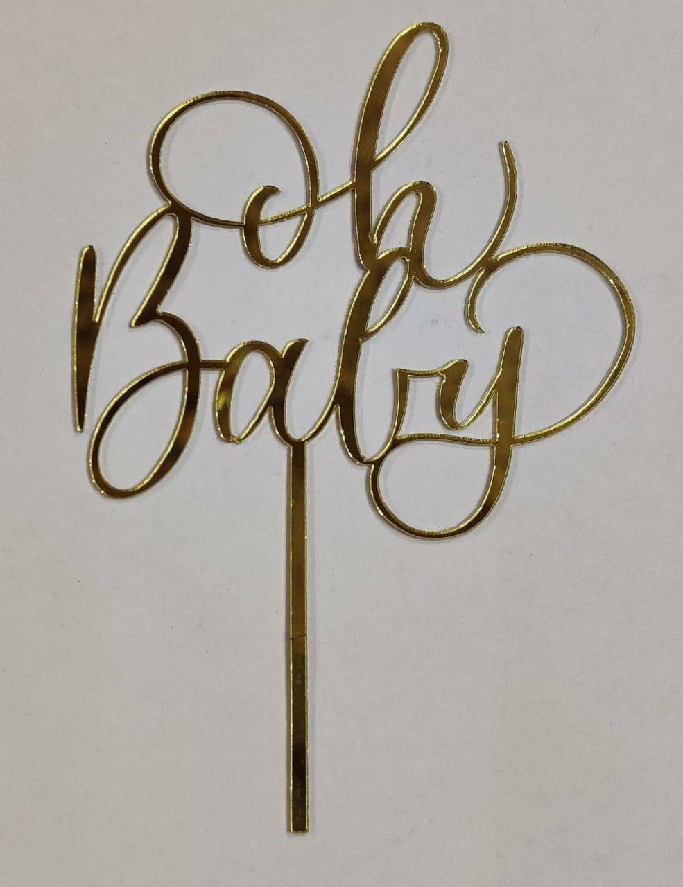 OH Baby Cake Acrylic Topper