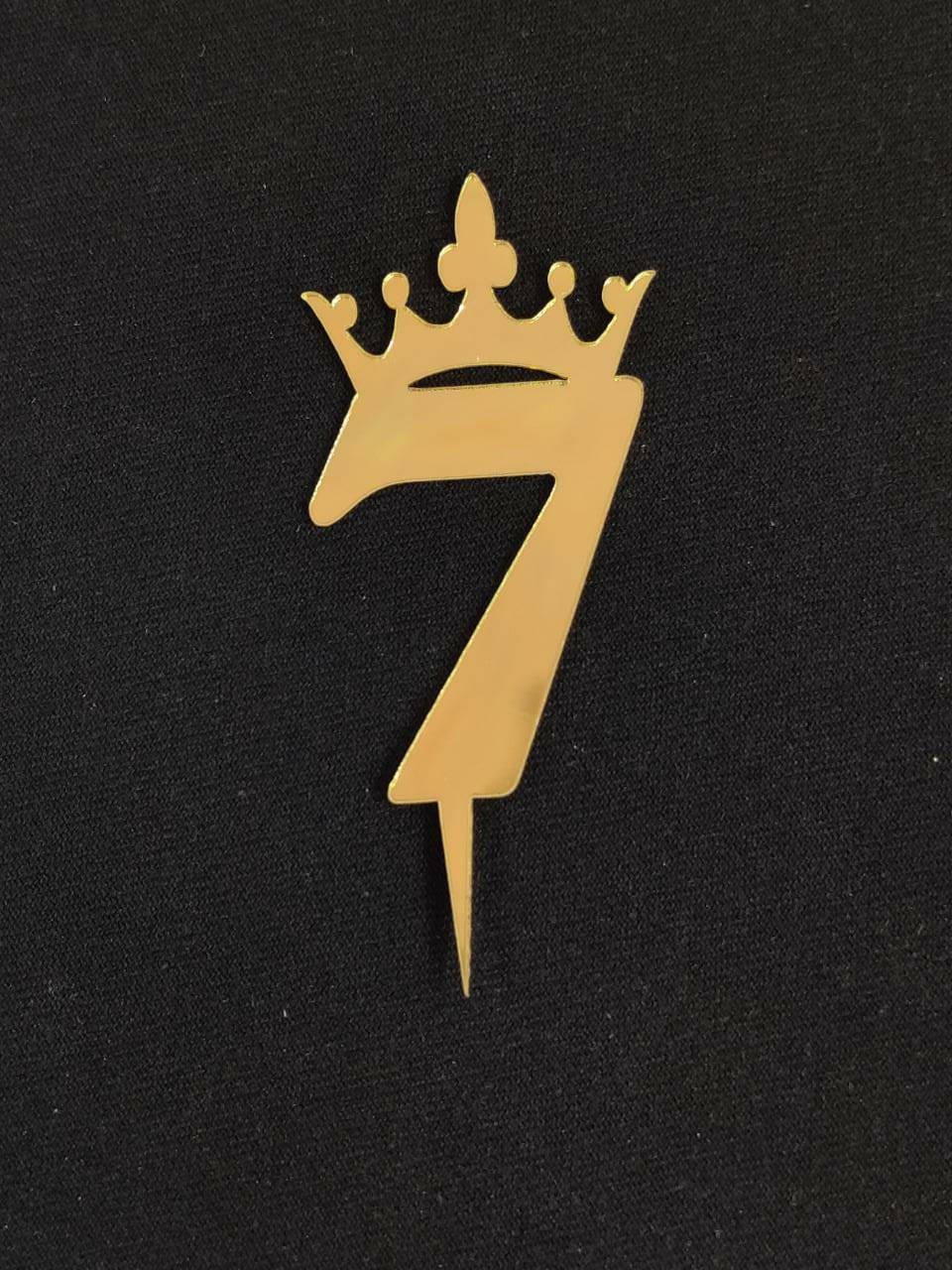 7 Number Acrylic topper Size- 3 inches
