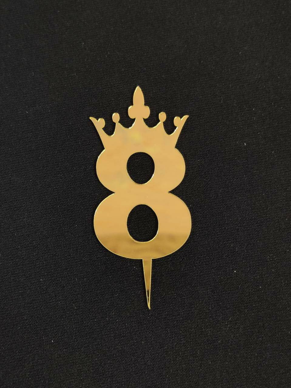 8 Number Acrylic topper Size- 3 inches