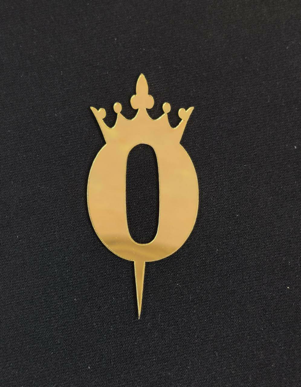 0 Number Acrylic topper Size- 3 inches