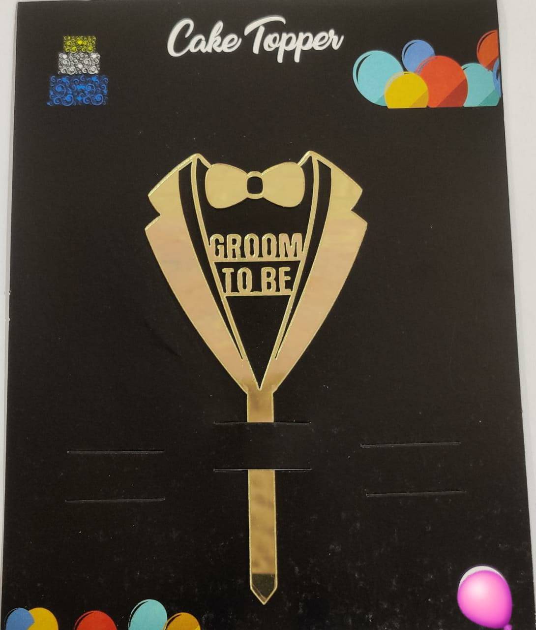 Groom to be Acrylic topper