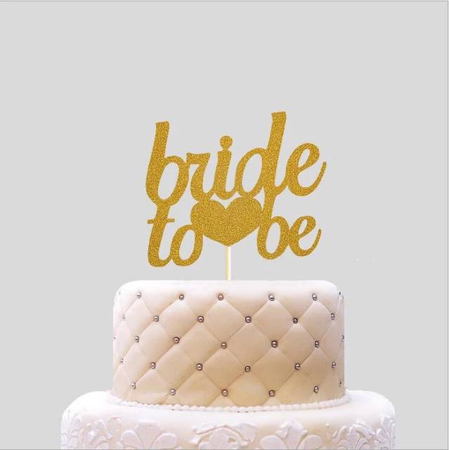 Bride to be Golden topper Pack of 8 (LWA-051)