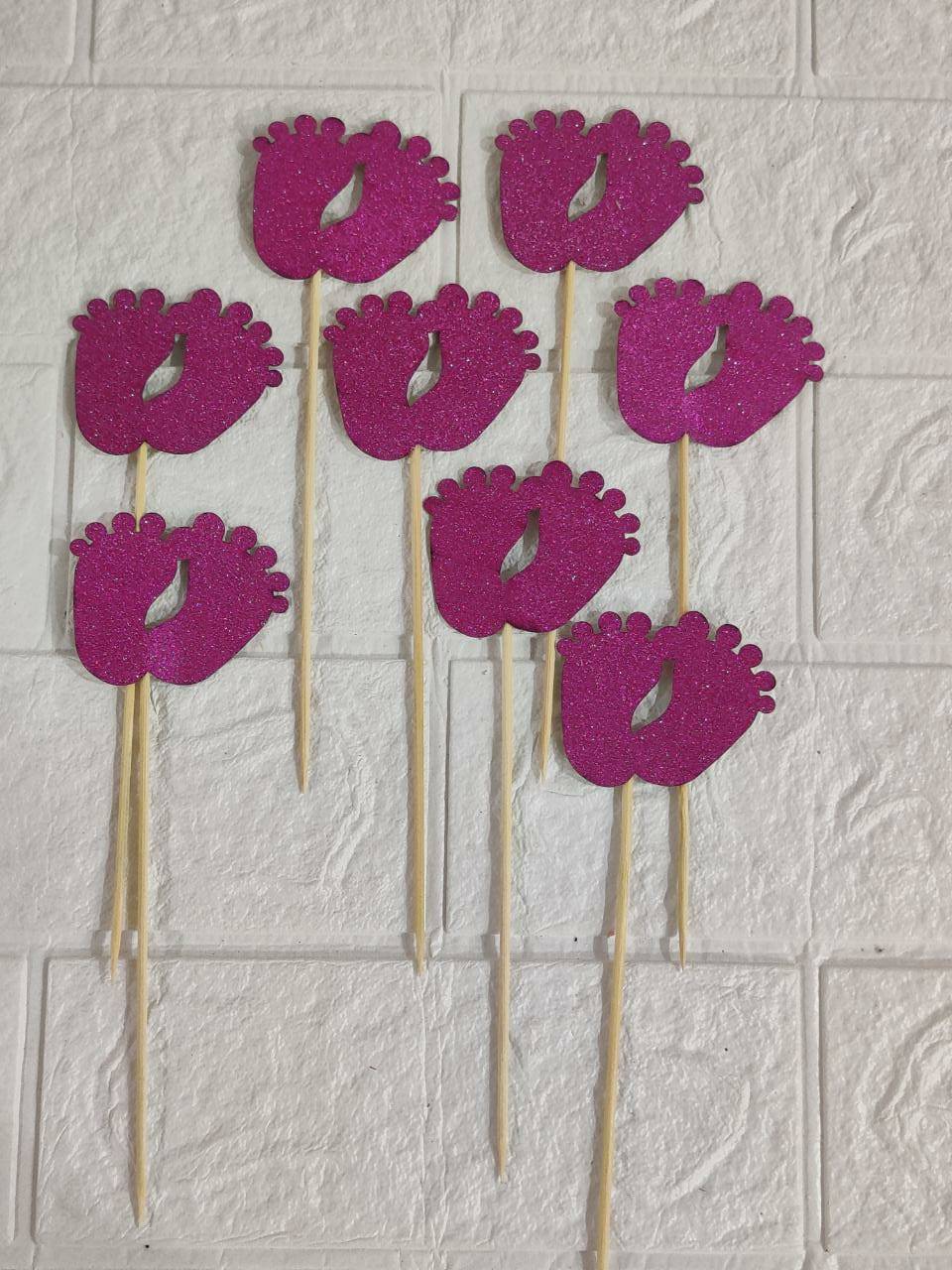 Pink Foot Topper Pack Of 8 (LWA-079)