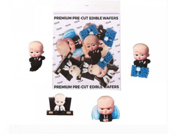 Tastycraft Edible Pre-Cut Wafer PaperBoss baby-9 pcs (WPC-060)