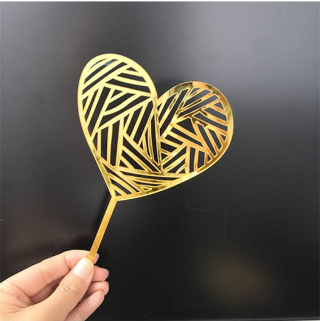 Heart Acrylic Topper RT00493