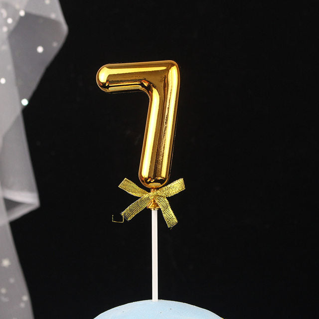 Golden Premium Number Topper 7