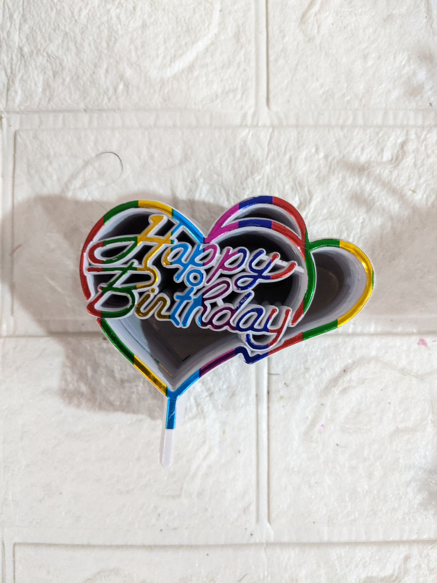 Happy Birthday Acrylic Topper Pack of 100