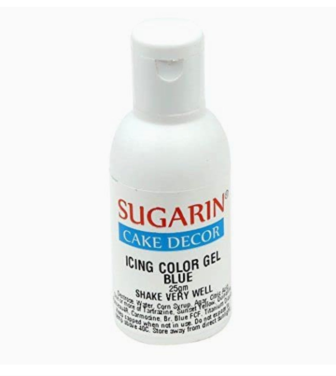 Sugarin Premium Blue Gel colour 25ml expiry - 4/2026