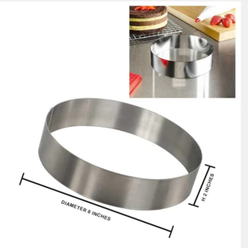 Round Cake Ring 8 inch x 2 inch