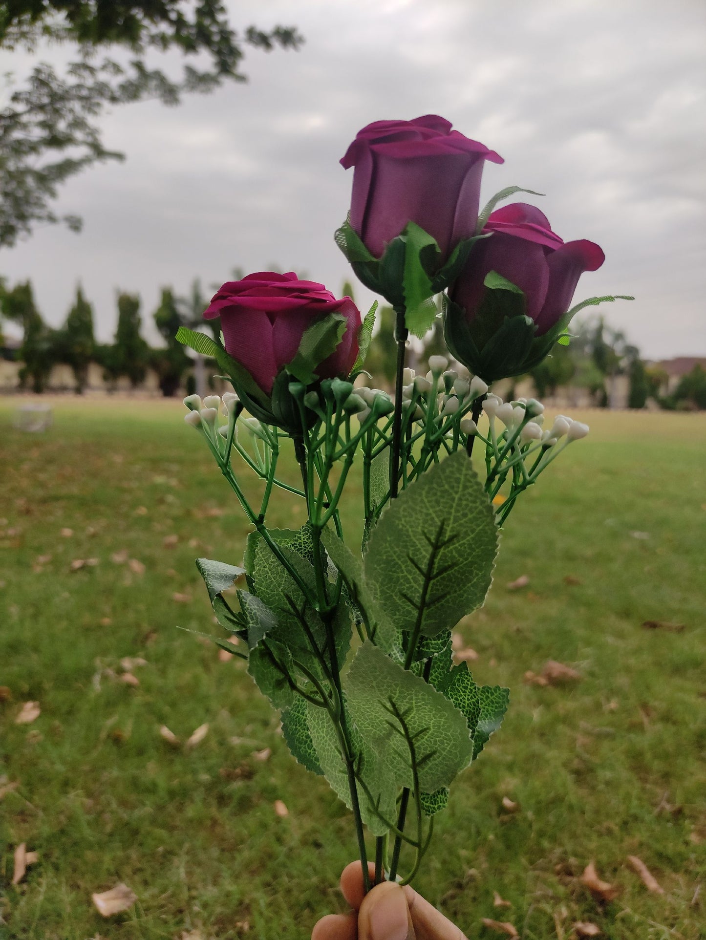 Artificial Rose Flower Pack of 3