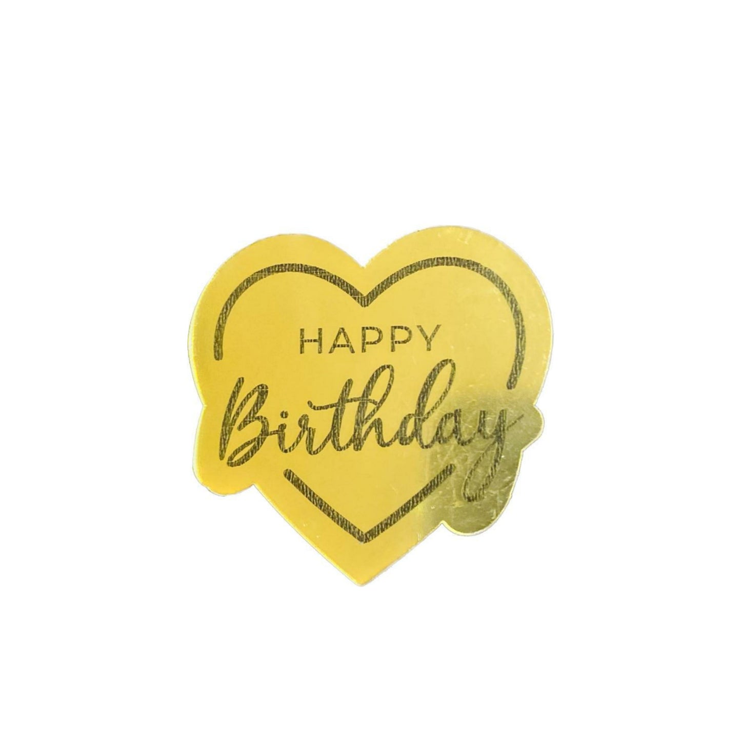 Happy Birthday Coin topper - 2 inch Pack of 10
