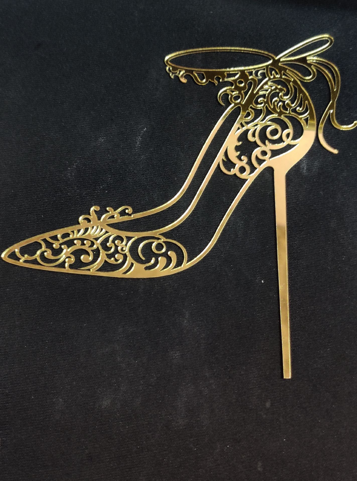 Acrylic Heel Cake Topper