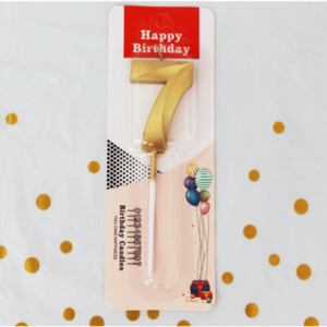 7 Number Gold Candle
Size - 4.5 inch