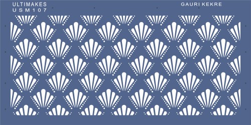 Ultimakes Premium Quality Designer Stencil size - 12*6 ( Approx)