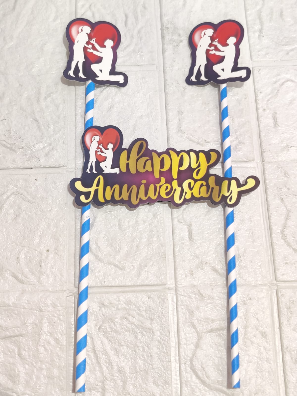 Happy Anniversary Theme Topper TT00243