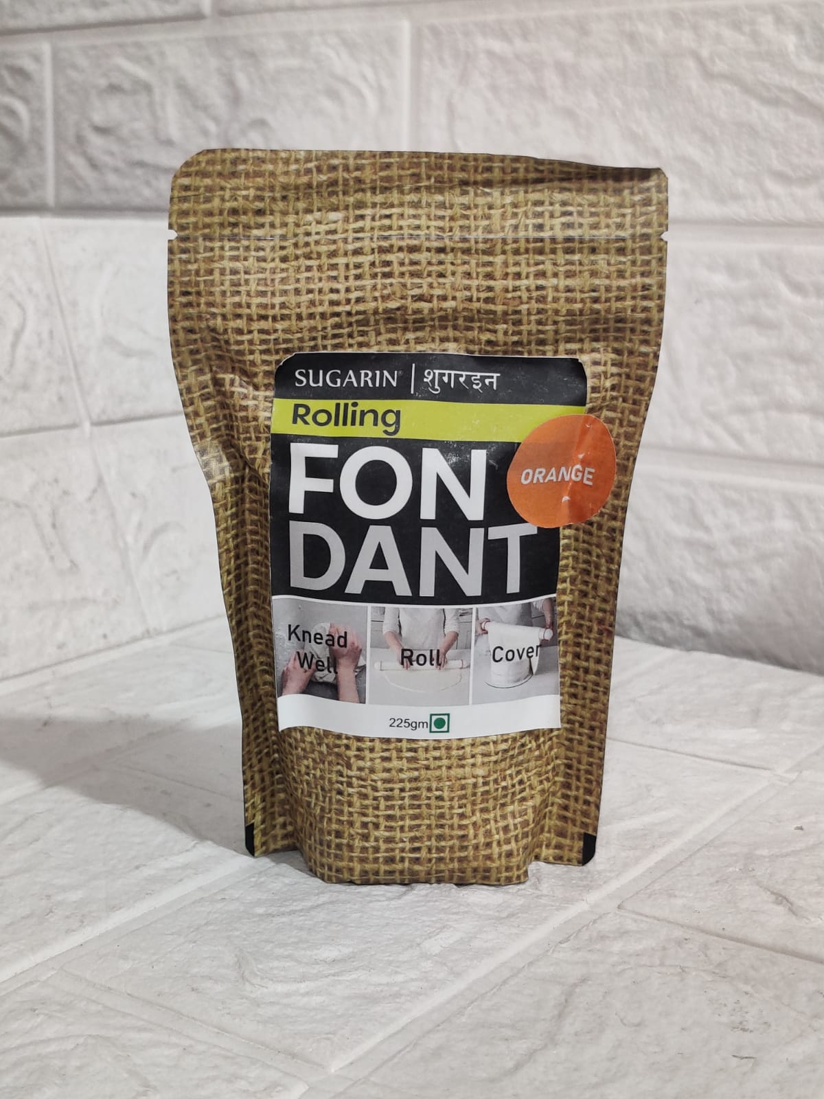 Sugarin Rolling Fondant Orange 225 Gm