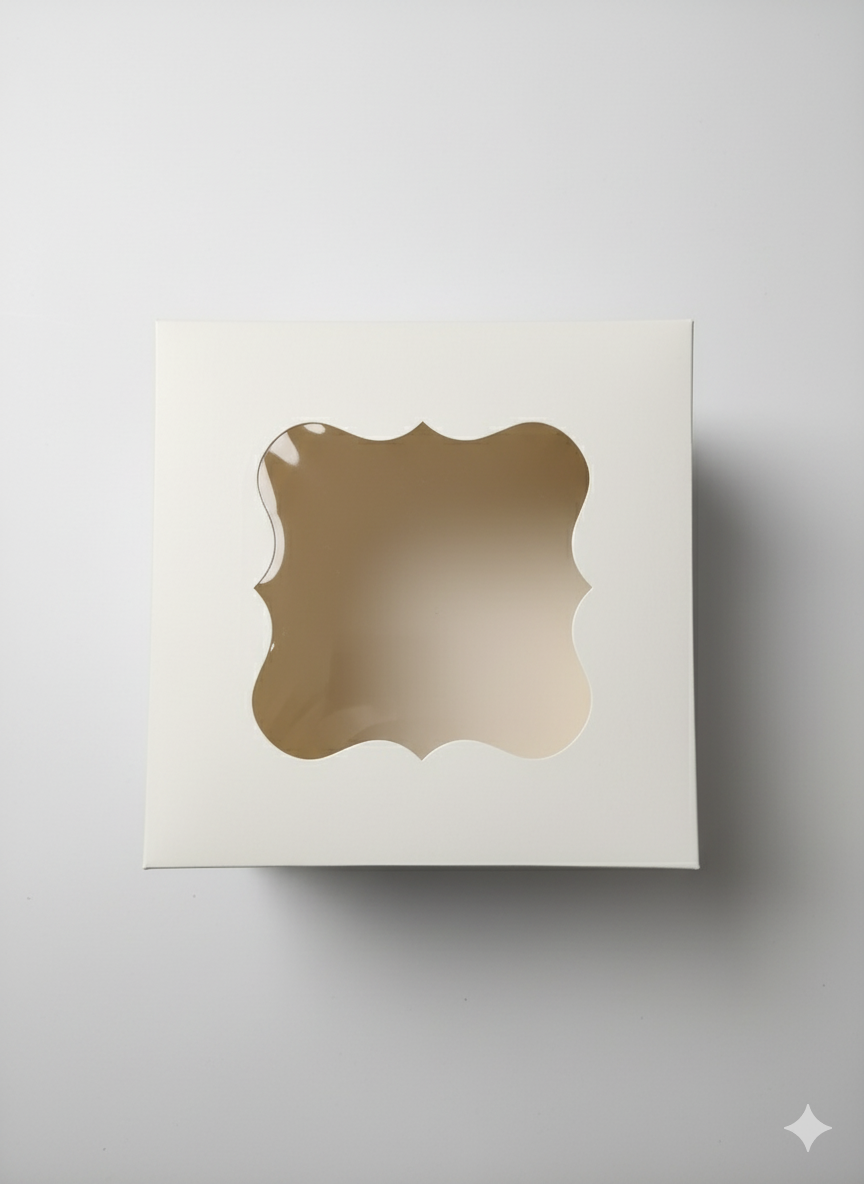 Window Cake Box Size 12x12x6 Inch (Pack of 10)